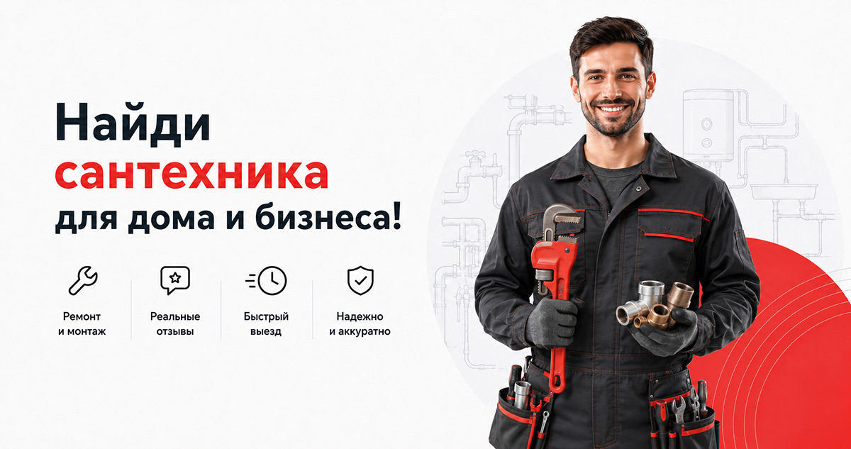 Найди сантехника для дома и бизнеса