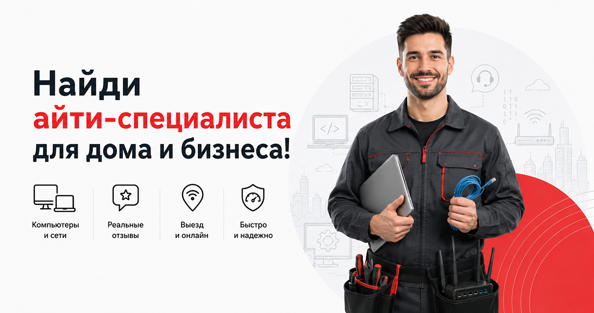 Найди IT-специалиста для дома и бизнеса